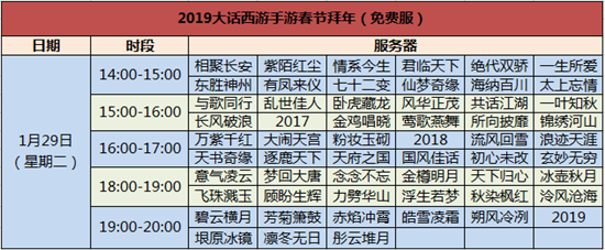 大话手游合区2019